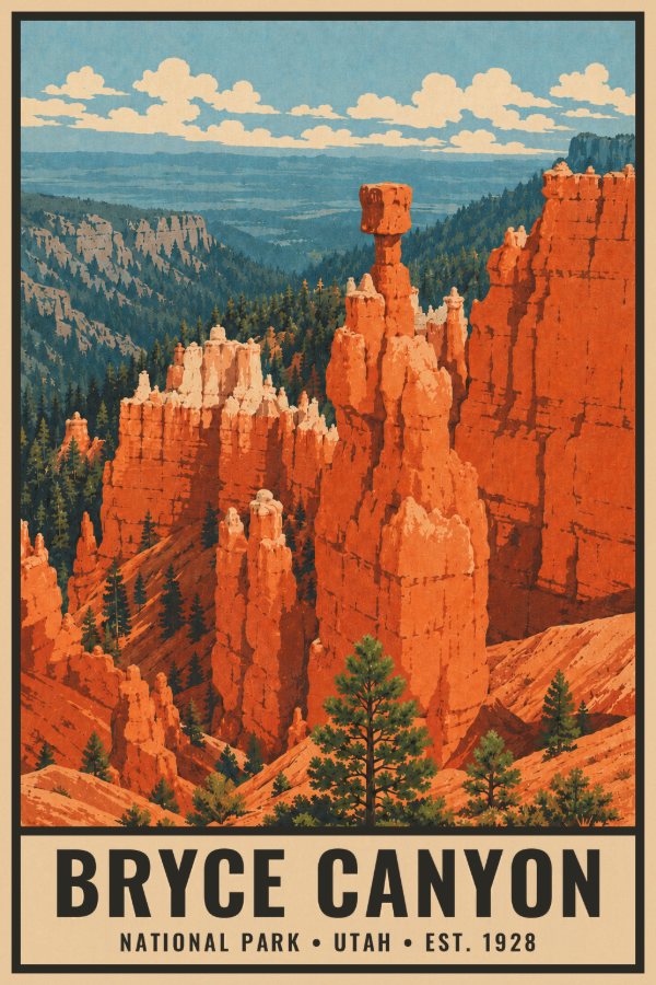 Bryce Canyon poster, 2:3
