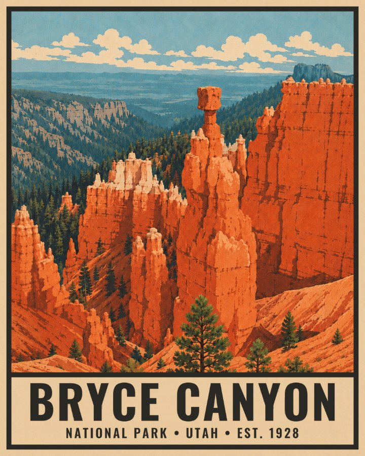 Bryce Canyon poster, 4:5